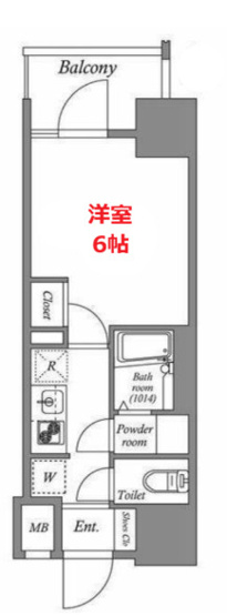 【間取り】 | エスタート品川南大井 | お部屋の間取りです。