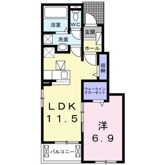 【間取り】 | フォンテーヌ・Ｓ | 「フォンテーヌ・Ｓ」の間取りです