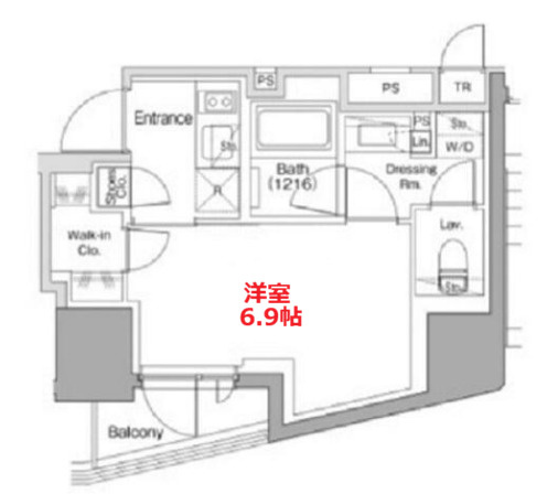 【間取り】 | ザ・パークハビオ南大井 | お部屋の間取りです。