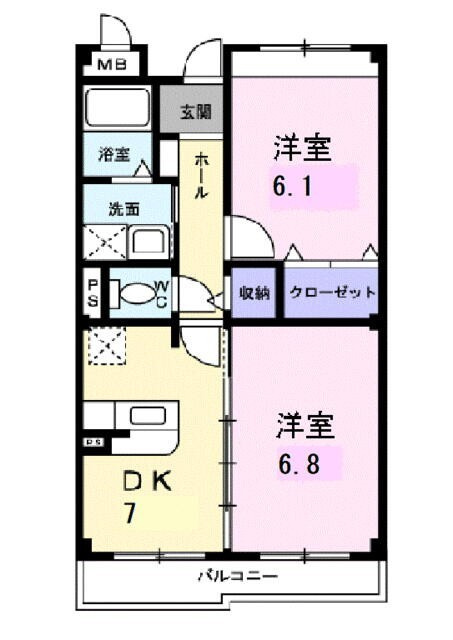 グランパス中央の間取り