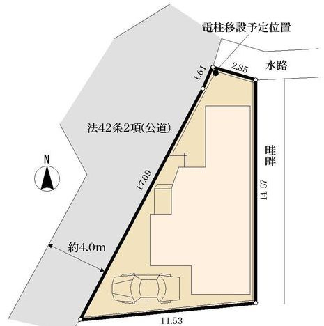 茅ヶ崎市香川3丁目　新築戸建ての区画図|区画図「茅ヶ崎市香川3丁目新築戸建て」