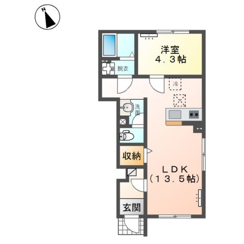 【間取り】 | クオーレ内ケ島