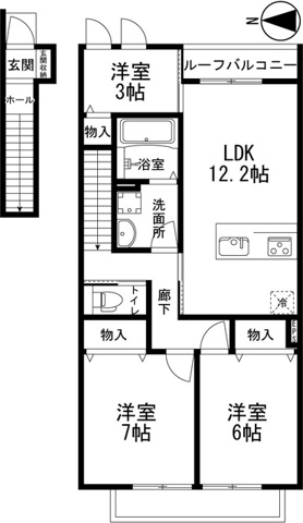 鷹匠の間取り