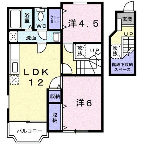 グリーンヴィラ　Ｂの間取り