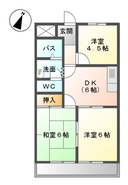 アーバンハイム滝の水の間取り