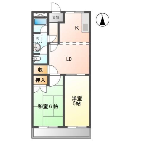 スカイメゾン大高Ａの間取り