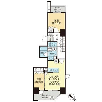 ネベル横浜関内の間取り