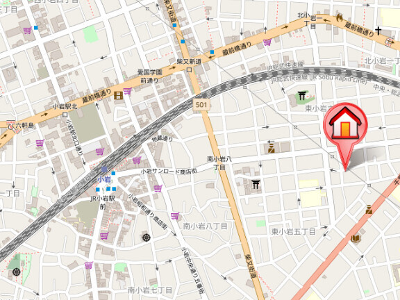 アネックスファイブの地図