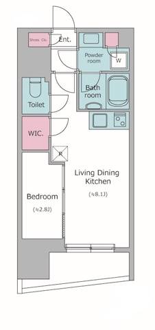 新品家具付きマンション亀戸3(KaGood東京)の間取り|※間取りと異なる場合は現状を優先します。