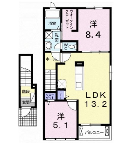 サンロード大岡　Ｂ棟の間取り