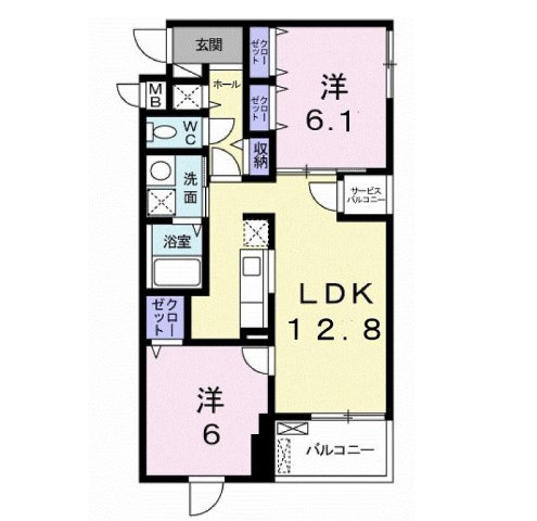 コスモグランデの間取り