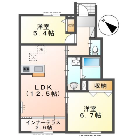 Ｐｏｎｔ　ｄｕ　Ｇａｒｄ（ポン・デュ・ガード）の間取り