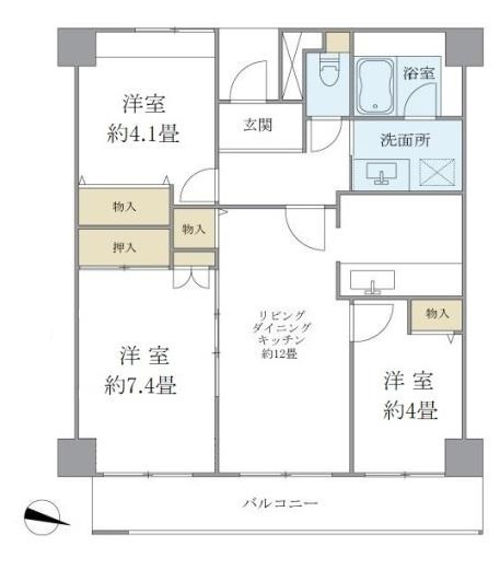 ハイムローゼの間取り