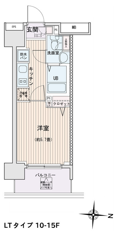 エスティメゾン錦糸町Ⅱの間取り