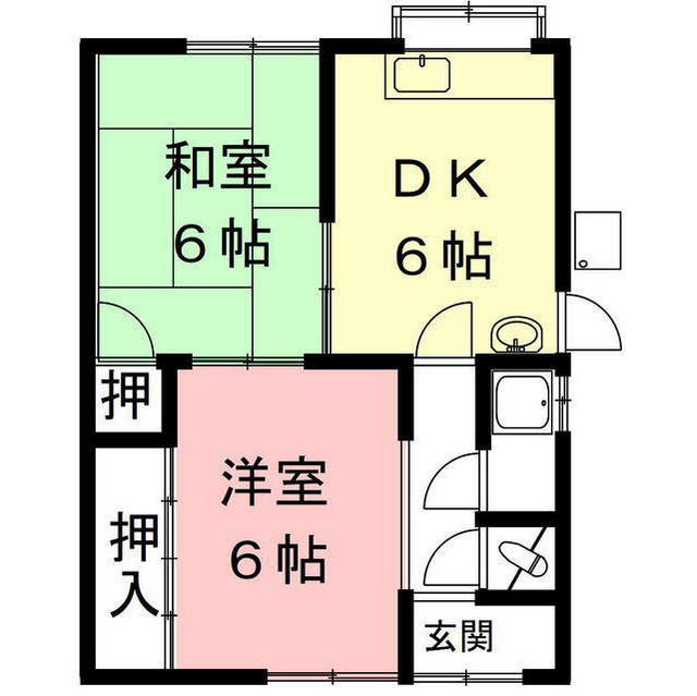粟野東5丁目Ｍ貸家の間取り