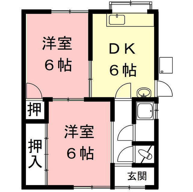 粟野東5丁目Ｍ貸家の間取り