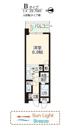 パークハイムうつぼの間取り