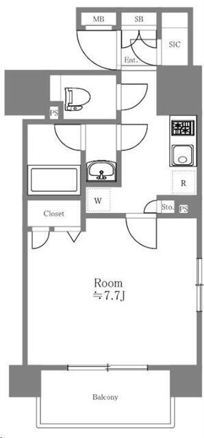 ガリシア東上野の間取り