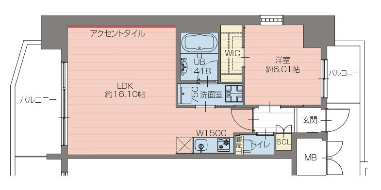 プレジオ梅田の間取り