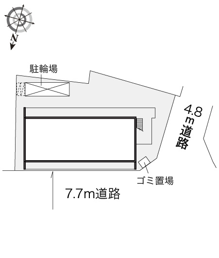 レオパレス三津屋北の間取り