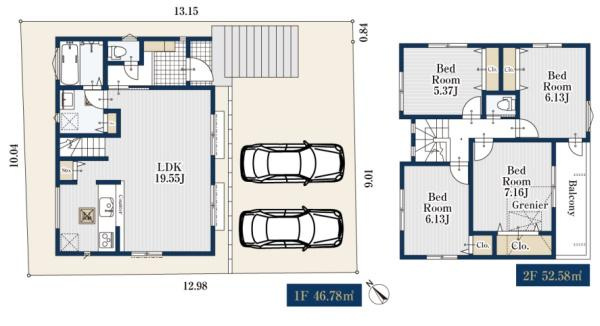 横浜市南区六ツ川２丁目の新築一戸建の間取り|ゆとりのある4LDKです！
お気軽にお問い合わせください。
