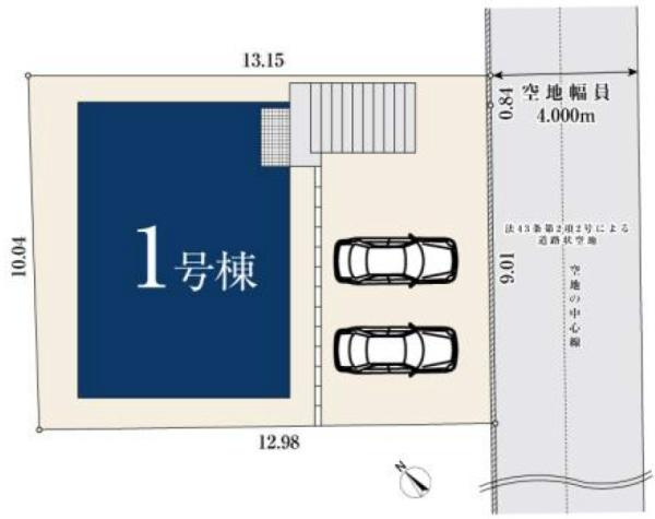 横浜市南区六ツ川２丁目の新築一戸建の区画図|限定1区画の販売です！
お気軽にお問合せ下さい！