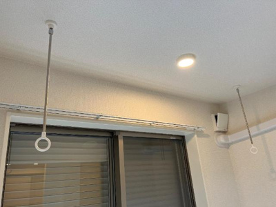 【設備】 | 仮)シェルル下野市下古山新築アパート | シャッター、室内物干（イメージ）
