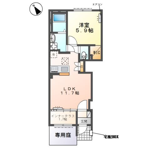 【間取り】 | 仮)シェルル下野市下古山新築アパート