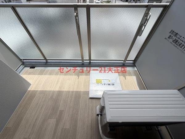 エスリード大阪エヴォルツのバルコニー