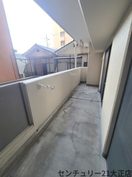 シャトー弁天弐番館のバルコニー
