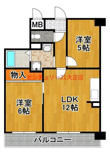 グレース大阪港の間取り