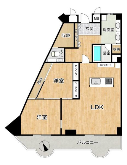 【間取り】 | 舞子グランドハイツ