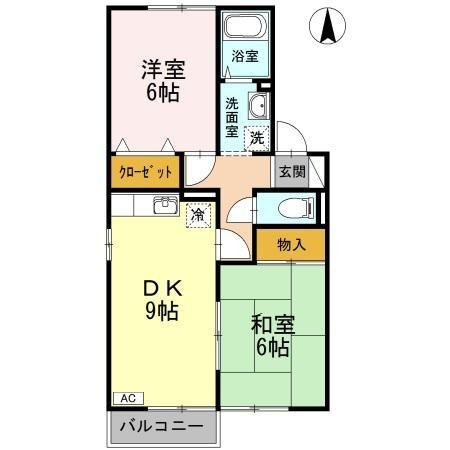 【間取り】 | シャルマン南安長