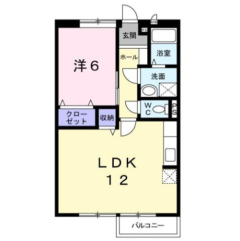 【間取り】 | ヒルズ・シャルマンＡ