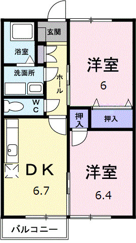 【間取り】 | パインツリーＣ