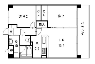 レーヴシェソワの間取り