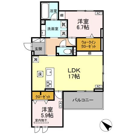 セレスティア伝馬の間取り