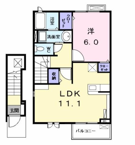カーサ・プリーマ　Ⅱの間取り