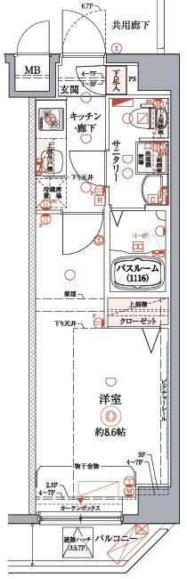 クレヴィスタ豊洲ベイサイドの間取り