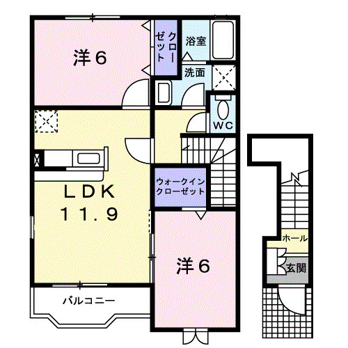 アーバンヴィレッジⅢの間取り
