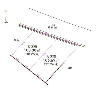 【区画図】 | 池田町2丁目売地
