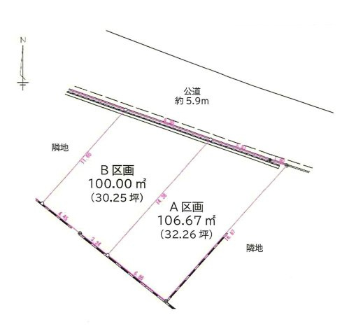 【区画図】 | 池田町2丁目売地