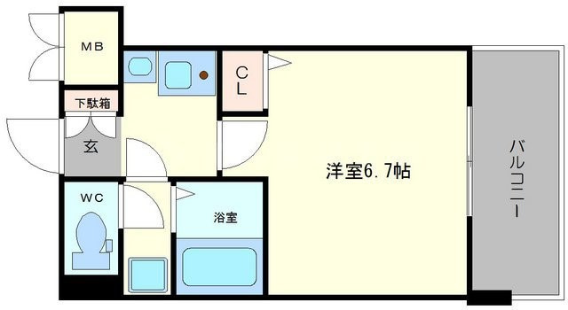 エステムプラザ大阪セントラルシティ　真田山小学校区の間取り|エステムプラザ大阪セントラルシティ　間取り