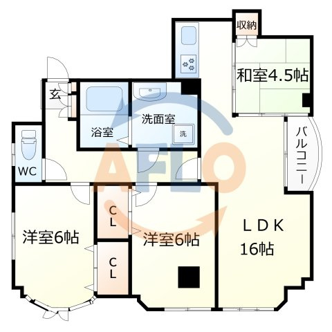 アネックスあしべの間取り|アネックスあしべ　間取り