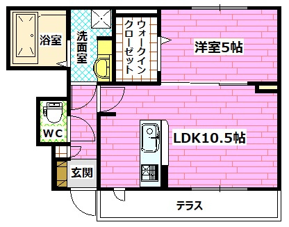アンジュール宮の町の間取り