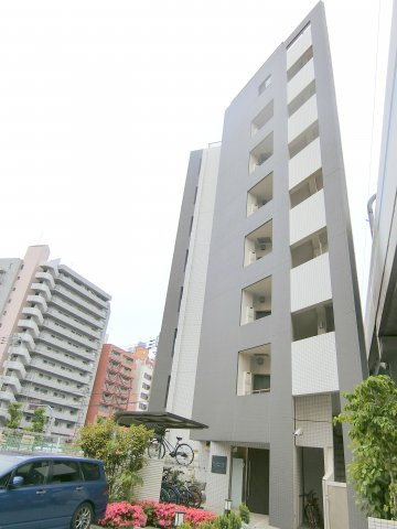 ペルソンボヌールの外観|2008年2月築　RC鉄筋コンクリート造地上8階建て総戸数20戸賃貸戸数18戸の人気賃貸マンション　京浜急行本線梅屋敷駅近徒歩3分、大森町駅も徒歩6分、京急蒲田駅も徒歩圏内の東京都大田区大森西6丁目　