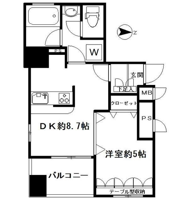 デュオ・スカーラ田原町の間取り