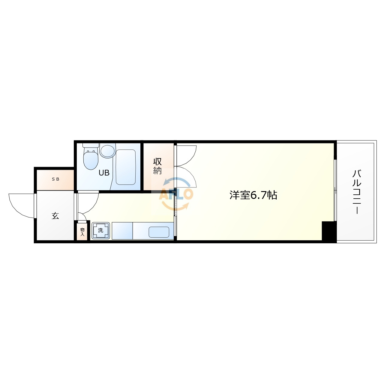 グランドムール玉造の間取り|グランドムール玉造　間取り
