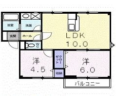【間取り】 | メゾン花梨Ⅱ