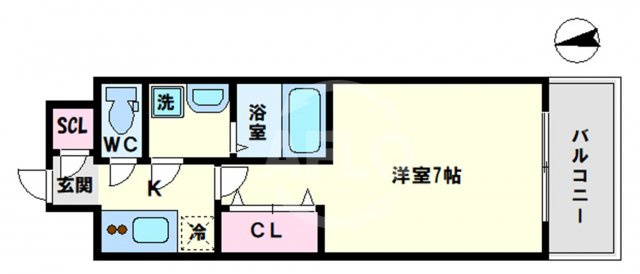 レジュールアッシュOSAKA今里駅前の間取り|レジュールアッシュOSAKA今里駅前　間取り